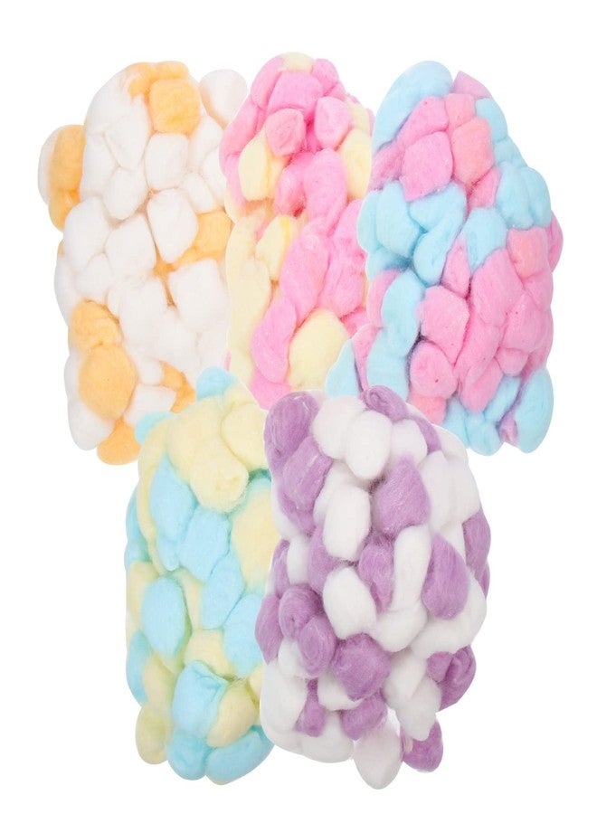 Sewroro 500pcs Colored Cotton Balls Small Pom Poms Degreasing Cotton Ball for Face Cleansing and Makeup Removal Home Use - Image 3