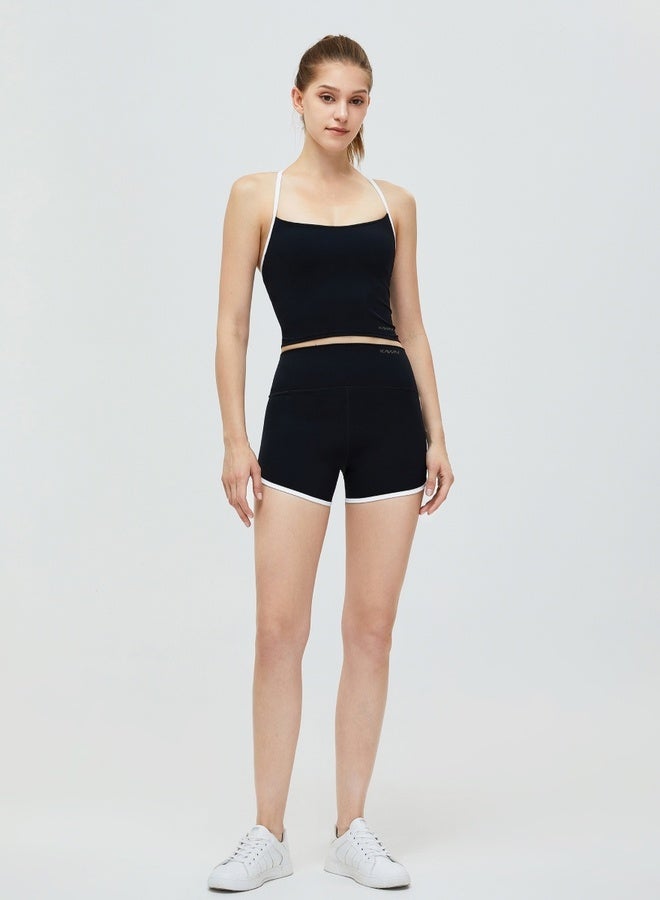 KAWN.YOGA Womens Athletic Strap Sleeves with Square Neckline  - Image 2