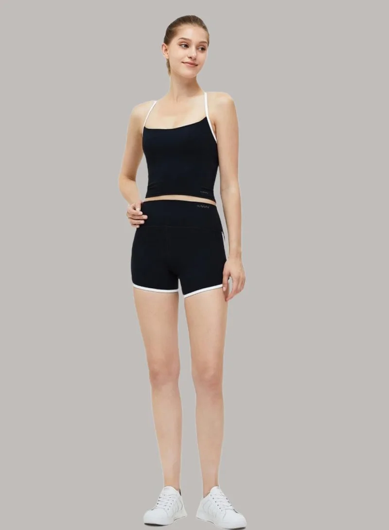 Womens Athletic Strap Sleeves with Square Neckline