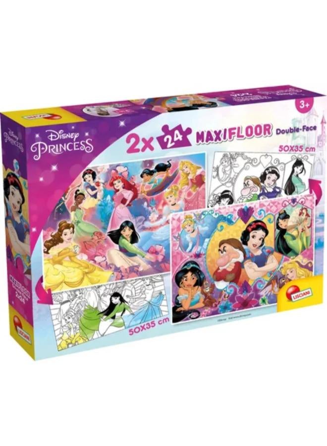 Lisciani Princess Double-Face Maxi Floor - 2x24 Pieces - Image 1