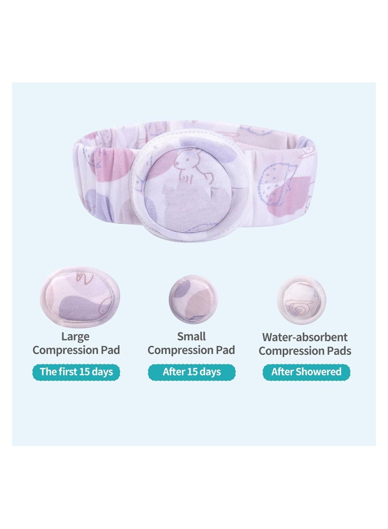Y&D Hernia Belt for Baby, Umbilical with Convex Covered Compression Pads, Breathable Baby Belly Band, Adjustable Newborn Support Band Wrap 4 Packs, Babies 6.5kg-15kg - Image 2