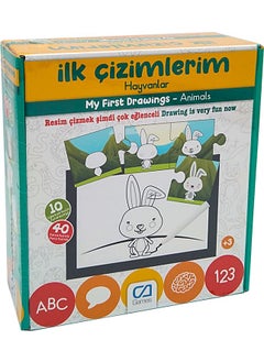 Can Oyuncak Can Toy Children's Puzzle 40 Pieces My First Drawings Animals - Blue Water World 