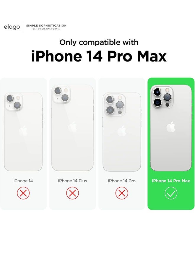 1 pcs iPhone 14 pro max Case, Liquid Silicone Case, Full Body Protective Cover, Shockproof, Slim Phone Case, Anti-Scratch Soft Microfiber Lining, 6.7 inch (White) - Image 2