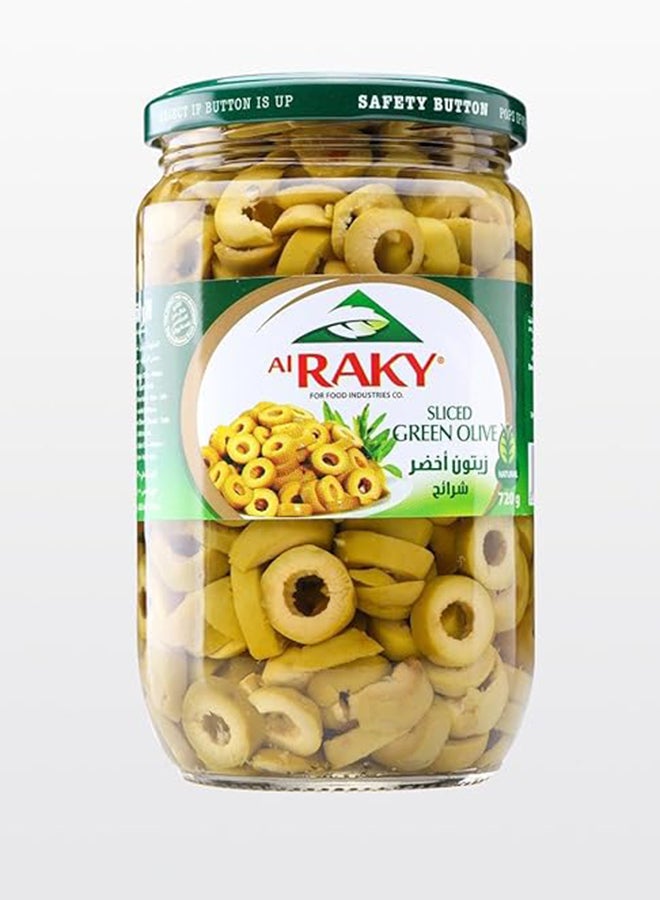Al Raky Sliced Green Olive 720 G