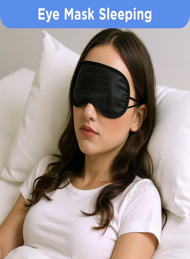 Bremorou 20Pcs Eye Mask Sleep Masks Bulk Blindfolds for Party Games with Adjustable Strap and Nose Pad for Women Men Kids, Black Blindfold for Kids - Image 4