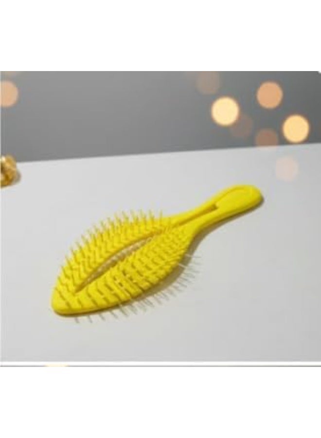 فرشاة شعر، فرشاة فك التشابك، تصميم على شكل ريشة متعدده الالوان وخفيفة الوزن وسهلة الحمل - Image 4