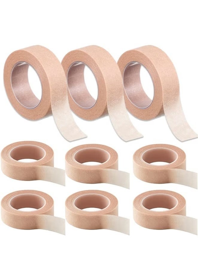 Generic 9 Rolls Flexible Skin Tape Breathable Nose Tape，Micropore Tape, Paper tape medical, Self Adhesive First Aid Bandages for Wound Injuries Swelling  - Image 1