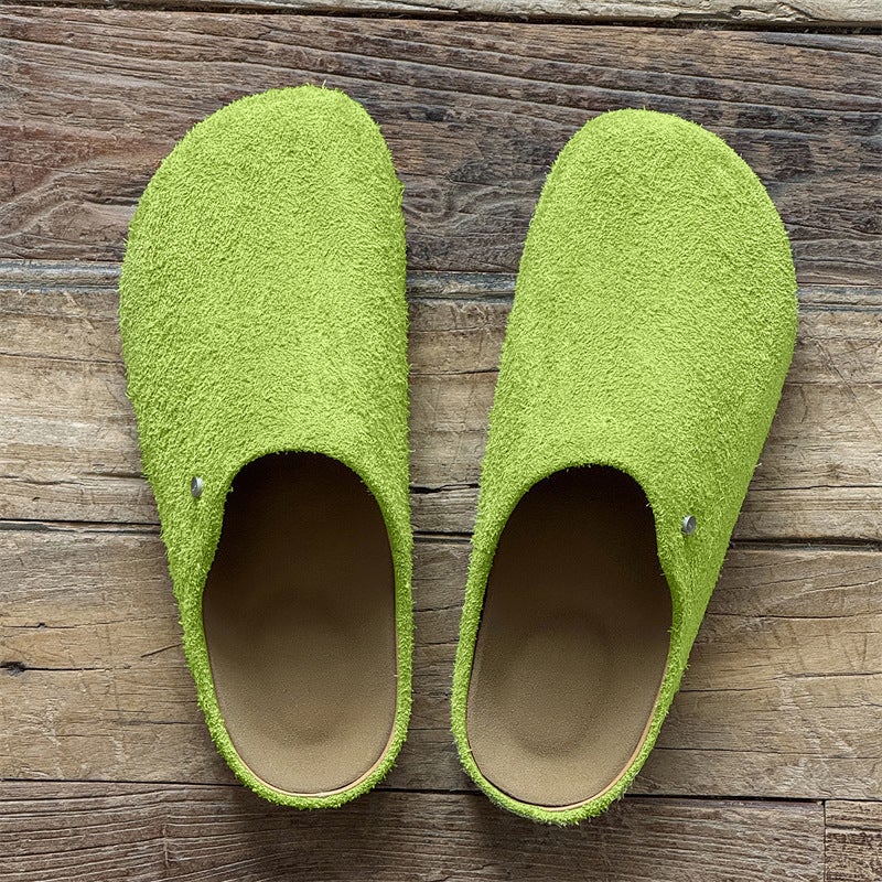 Baotou Half Slippers For Men And Women, Slip-On Lazy Slippers, Soft-Soled Mule Shoes, Retro Outer Wear Birkenstock Shoes - Image 3