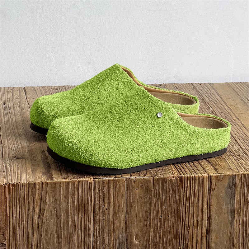 Baotou Half Slippers For Men And Women, Slip-On Lazy Slippers, Soft-Soled Mule Shoes, Retro Outer Wear Birkenstock Shoes - Image 5