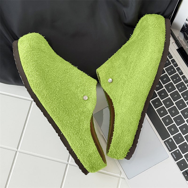 Baotou Half Slippers For Men And Women, Slip-On Lazy Slippers, Soft-Soled Mule Shoes, Retro Outer Wear Birkenstock Shoes - Image 4