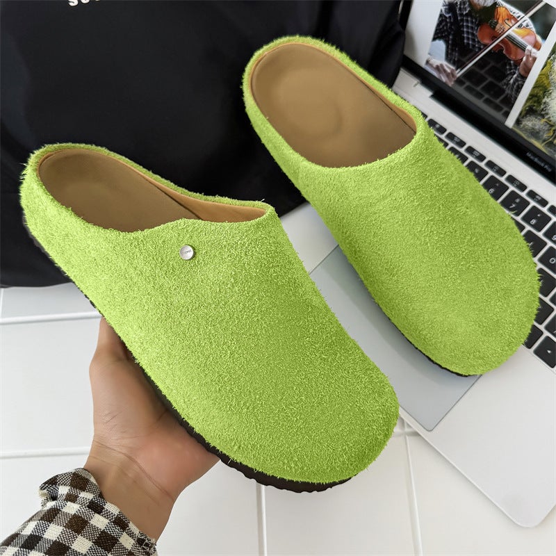 Baotou Half Slippers For Men And Women, Slip-On Lazy Slippers, Soft-Soled Mule Shoes, Retro Outer Wear Birkenstock Shoes - Image 2