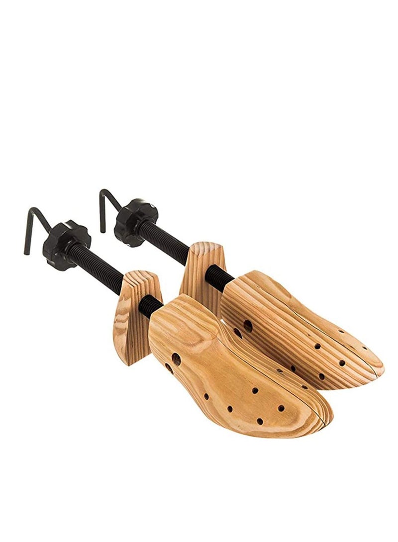 سيوسي نقالة الأحذية الخشبية - زوج من الأحذية الفاخرة القابلة للتوسيع القابلة للضبط بحجم الألم ، تورم الذرة ، نفطة مريحة للتشكيل ، شجرة مع مشابك ملحقة بنقطة الضغط للرجال والنساء - Image 1