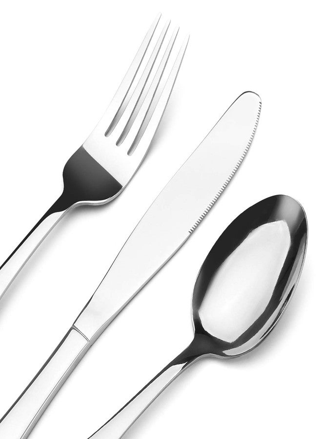 VibeZone Stainless Steel Cutlery Set with Elegant Design, Rustproof and Dishwasher Safe, Perfect for Home, Restaurant, and Outdoor Use Set 4 - Image 4