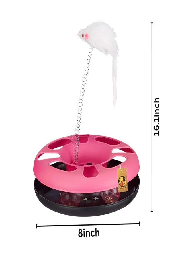 Petcrux Happy Circle with Ball Bell & Teasing Stick - Image 2