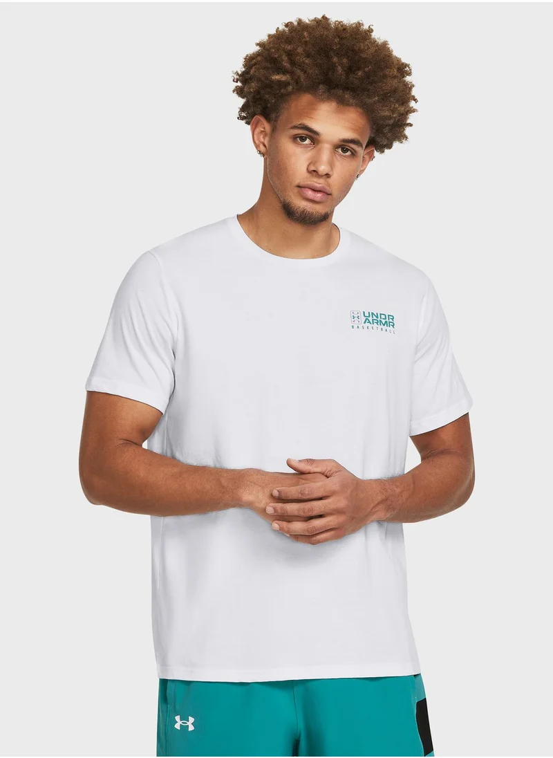 UNDER ARMOUR Logo Court T-Shirt