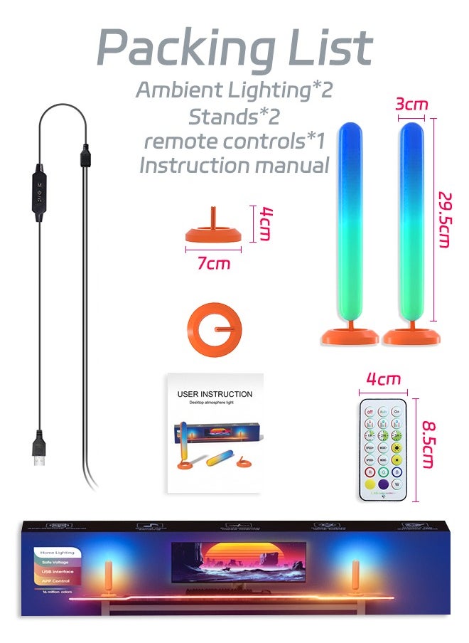 Litus - Smart LED Light Bar, RGB Smart LED Lamp with Multiple Lighting Effects, LED TV Backlight, Mood Light, Gaming Lights, Ambient Lighting, Smart Flow Light. - Image 1