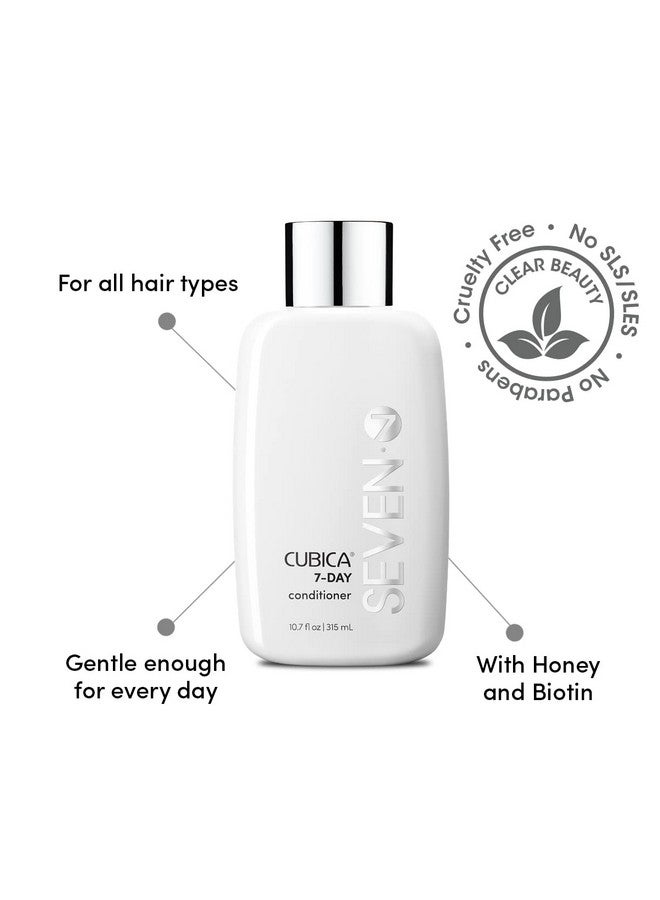Seven Haircare Cubica 7Day Conditioner With Shea Butter & Vit B5 Lightweight Conditioner For Any Hair Type Detangle And Moisturize Hair Sulfate Free & Paraben Free 2 Oz - Image 2