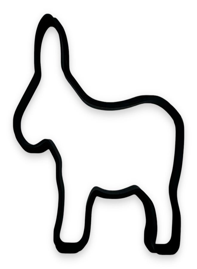 Bundle of Fun Democratic Donkey Cookie Cutter with Easy Push Design (4.5 inches) - Image 1