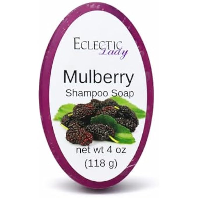 Eclectic Lady Mulberry Shampoo Soap Bar By, 4 oz Bar