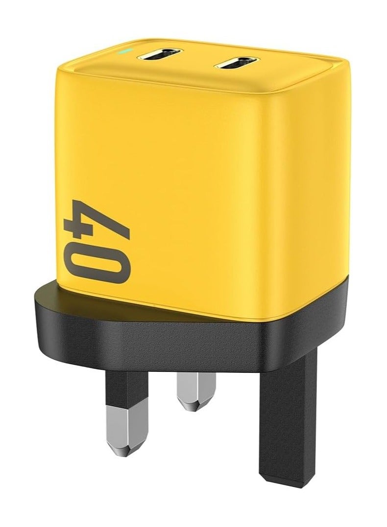 Wekome WP-U128 40W Dual-Port Fast Charger – Compact, Efficient, and Stylish