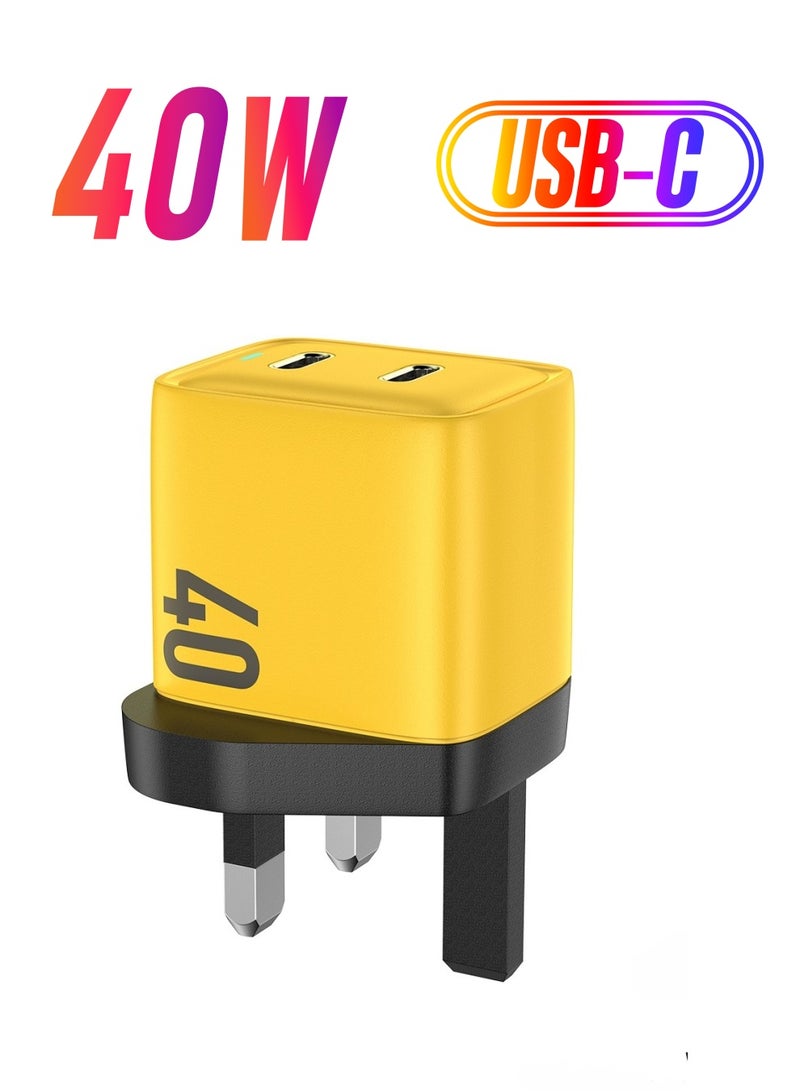 Wekome WP-U128 40W Dual-Port Fast Charger – Compact, Efficient, and Stylish
