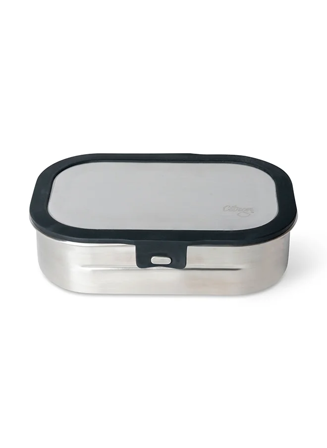 Citron Stainless Steel Lunchbox - Black - Leakproof & Durable Bento Box for Kids & Adults