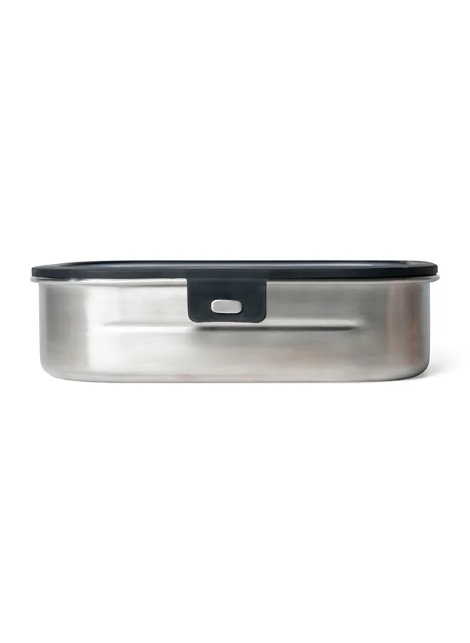 Citron Stainless Steel Lunchbox - Black - Leakproof & Durable Bento Box for Kids & Adults