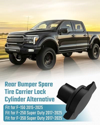 Quaneguzy Rear Bumper Spare Tire Carrier Lock Cylinder Replace FL3Z1543262A FL3Z1543262A Fit for Ford F150 20152025 Fit for F250F350 Super Duty 20172025 - Image 3