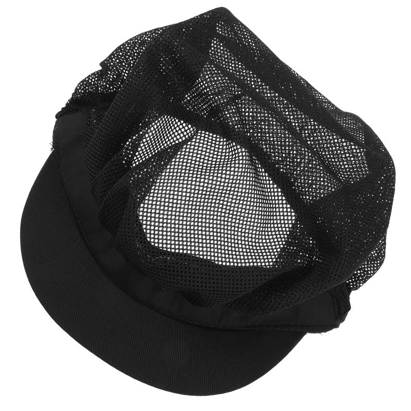 Chef Hat Adjustable Elastic Breathable Mesh Work Cap Beanie for Kitchen Working - Image 1
