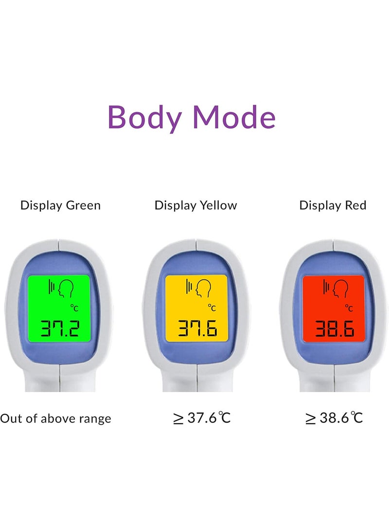 آيك ميزان حرارة رقمي متعدد الوظائف بالأشعة تحت الحمراء – قياس سريع ودقيق بدون تلامس للأطفال والبالغين - Image 3