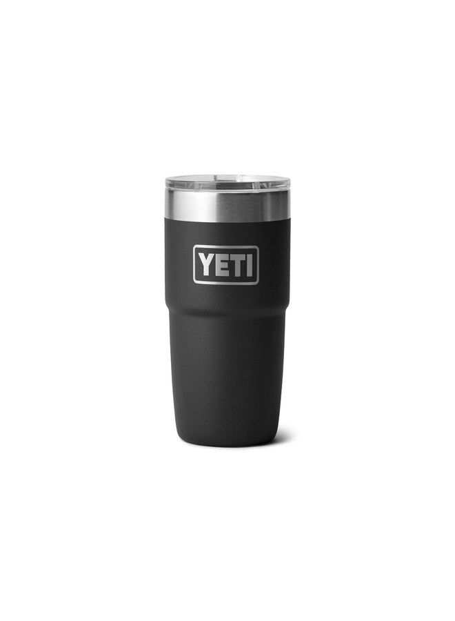 YETI Rambler 8 oz Stackable Cup with DuraSip Ceramic Lining, Black - Image 1