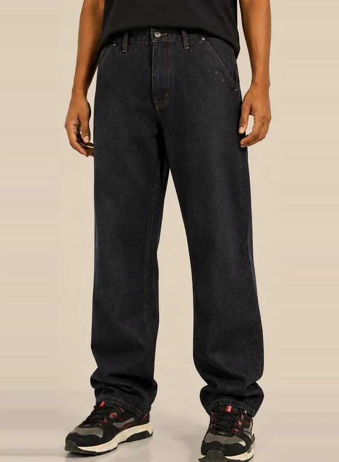 Take Two Men Loose Fit Mid Rise Jeans By Falcon