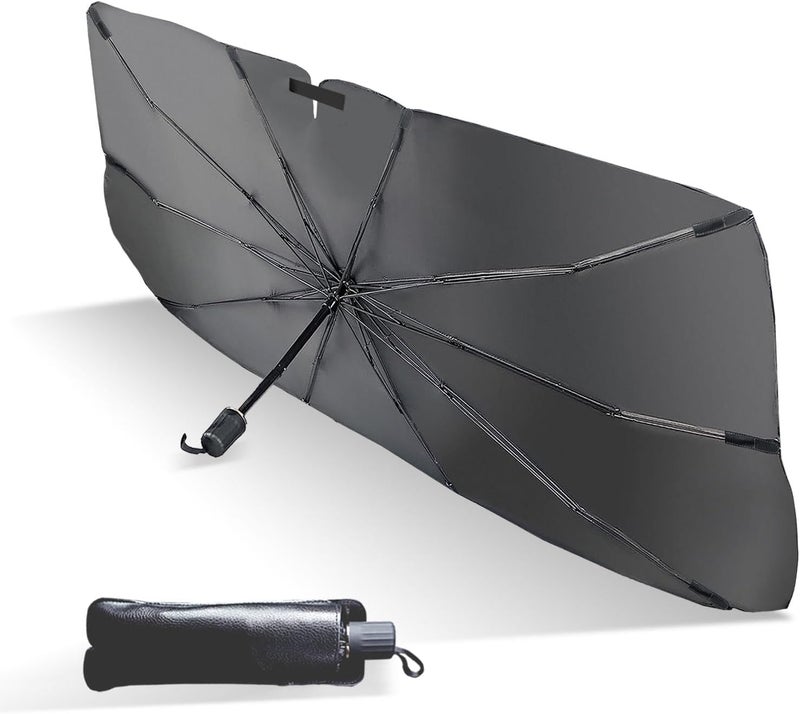 Car Sun Shade Protector, Foldable Windshield Insulation Car Sun Shade for UV Protection Reflective Sunblocker Car Accessories for Pickup, Sedans, Trucks, SUVs, and More (Large Size - Image 1