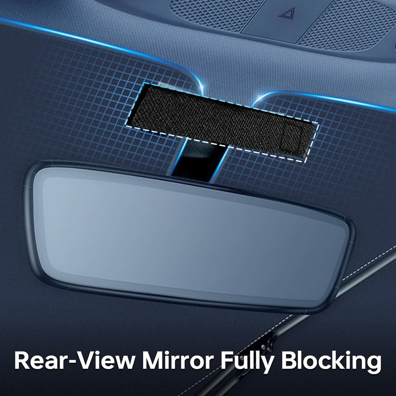 Car Sun Shade Protector, Foldable Windshield Insulation Car Sun Shade for UV Protection Reflective Sunblocker Car Accessories for Pickup, Sedans, Trucks, SUVs, and More (Large Size - Image 5