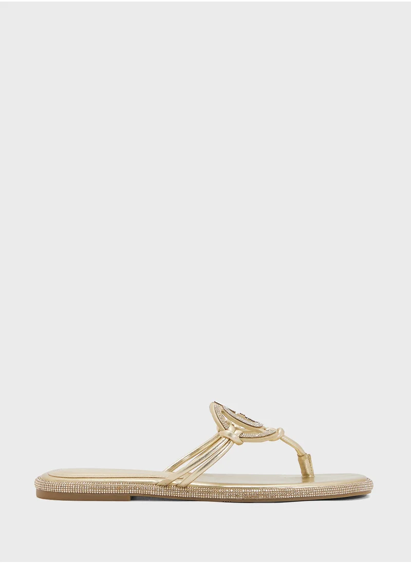 GUESS Multi Strap Flat Sandals