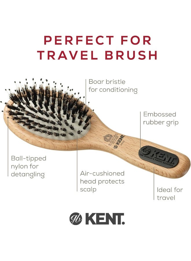 KENT Brushes Kent Natural Shine Pure Bristle Handbag Size Brush Kent Pf02 - Image 4