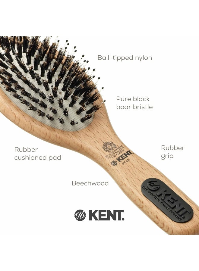 KENT Brushes Kent Natural Shine Pure Bristle Handbag Size Brush Kent Pf02 - Image 5