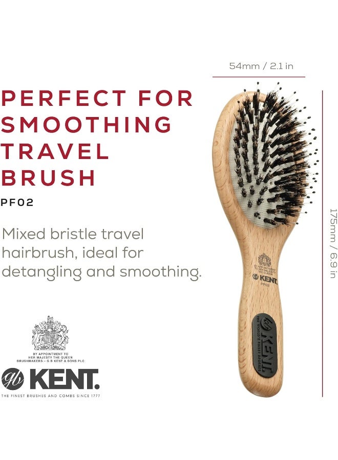 KENT Brushes Kent Natural Shine Pure Bristle Handbag Size Brush Kent Pf02 - Image 2