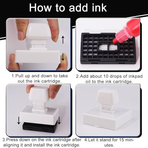 WAHXIAOSW Notary Stamps, Notary Acknowledgement Stamp, Notary Supplies That are Easy to Store, Notary Stamp, Notary Seal - Image 3