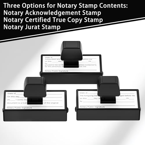 WAHXIAOSW Notary Stamps, Notary Acknowledgement Stamp, Notary Supplies That are Easy to Store, Notary Stamp, Notary Seal - Image 5