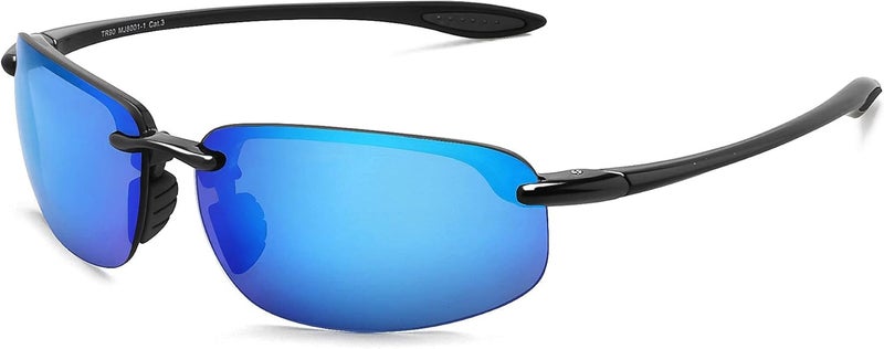 JULI Eyewear نظارات JULI الرياضية للرجال والنساء إطار TR90 بدون حواف للجري وصيد الأسماك والبيسبول والقيادة MJ8001 - Image 1