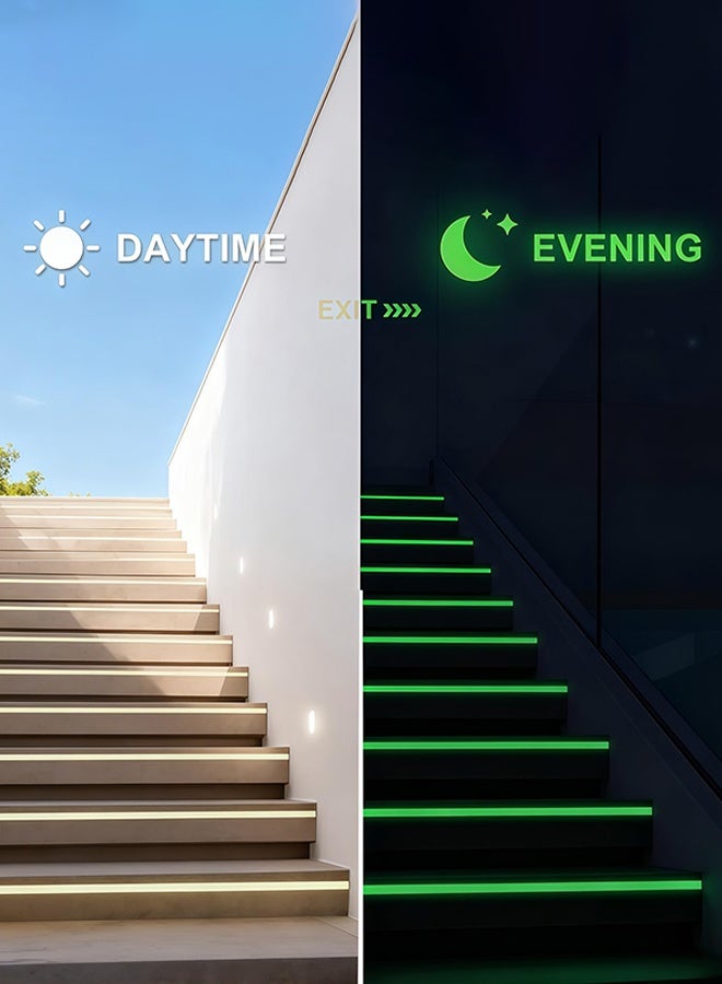 Sweet Life 2Pcs Glow Tape, 10 Feet x 0.8 Inch, Waterproof, Luminous, Fluorescent, Glow in Dark Duct Tape for Stage, Stair, Outdoor - Image 2