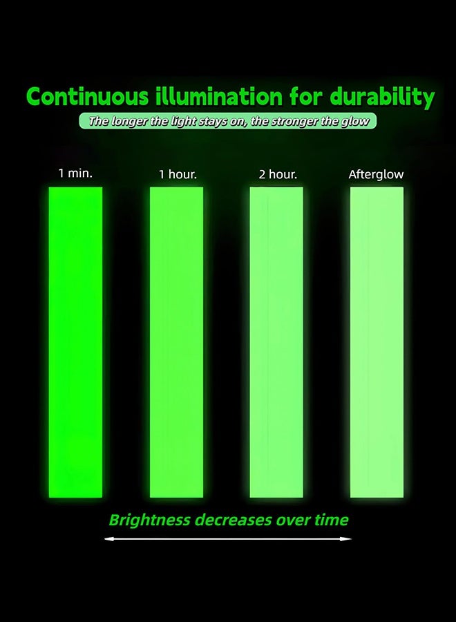 Sweet Life 2Pcs Glow Tape, 10 Feet x 0.8 Inch, Waterproof, Luminous, Fluorescent, Glow in Dark Duct Tape for Stage, Stair, Outdoor - Image 3