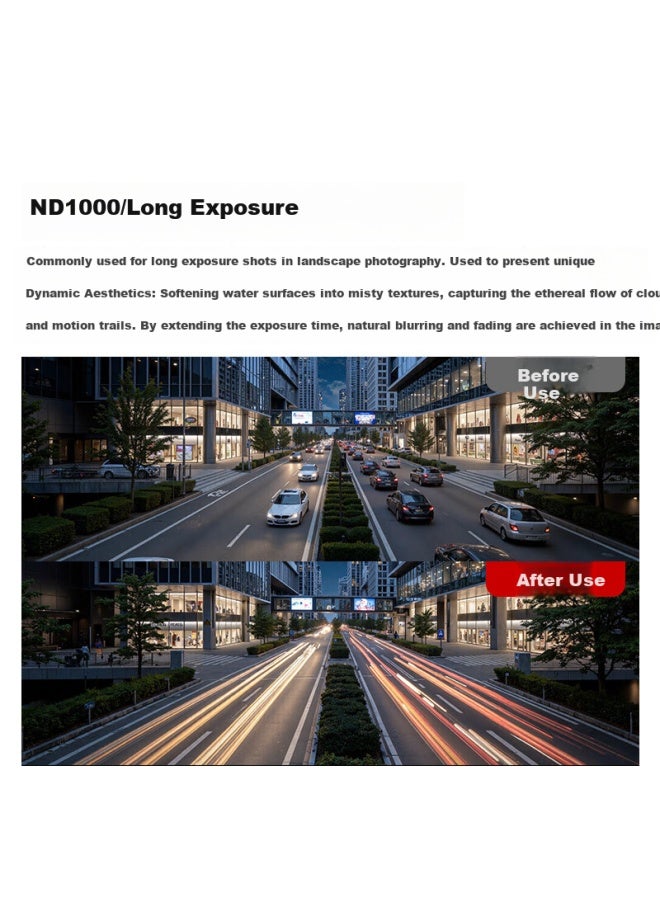 Llano Nd Filter Nd8 (3-Stop) 37Mm Neutral Density Filter Gray Density Filter For Mirrorless And Dslr Cameras, Suitable For Canon, Nikon, Sony - Image 4