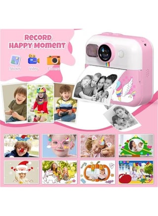 Kids Camera Instant Print, Camera for Kids with Printable Photos, Toddler Camera Toys for Children Ages 3-14, Digital Camera Birthday Gifts for Girls 4 5 6 7 8 9 10 11 12 13 Years Old (Pink) - view 4