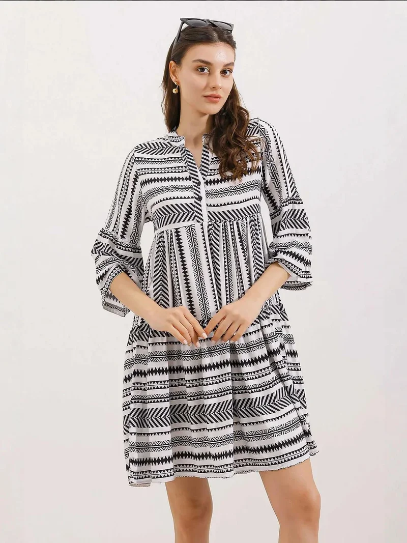 BIG DART BDART Ethnic Pattern Dress