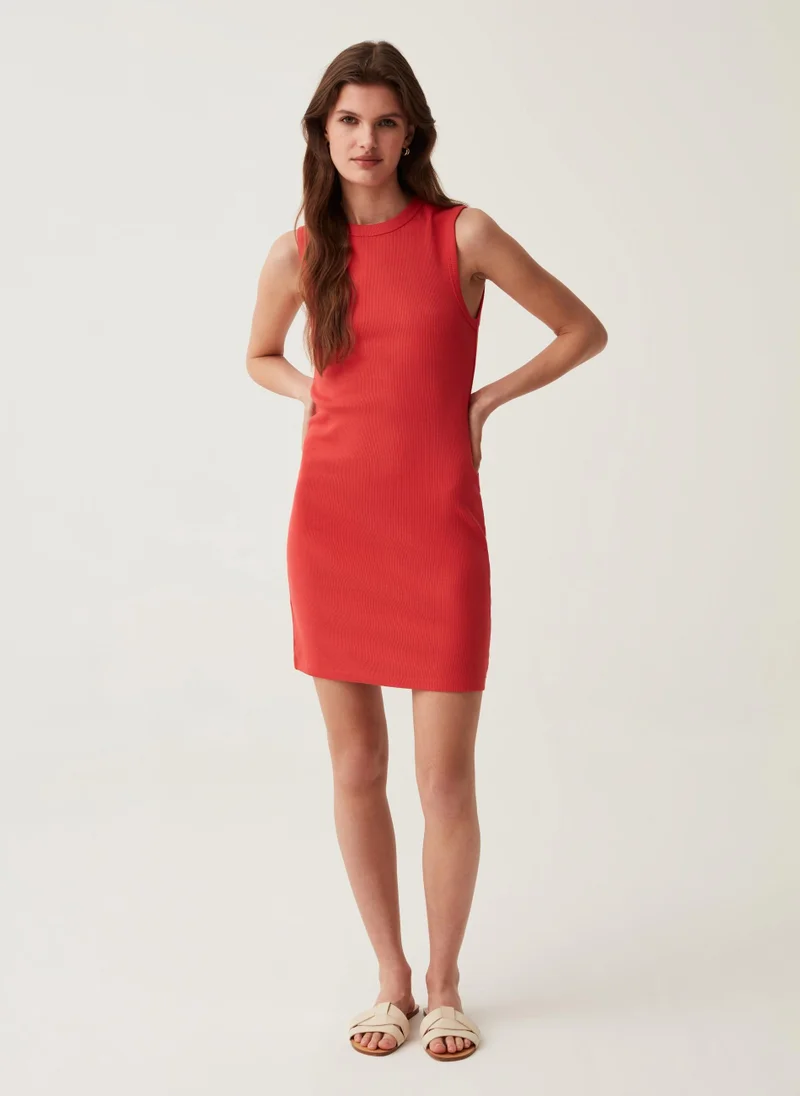 Ovs Ovs Short Sleeveless Ribbed Dress