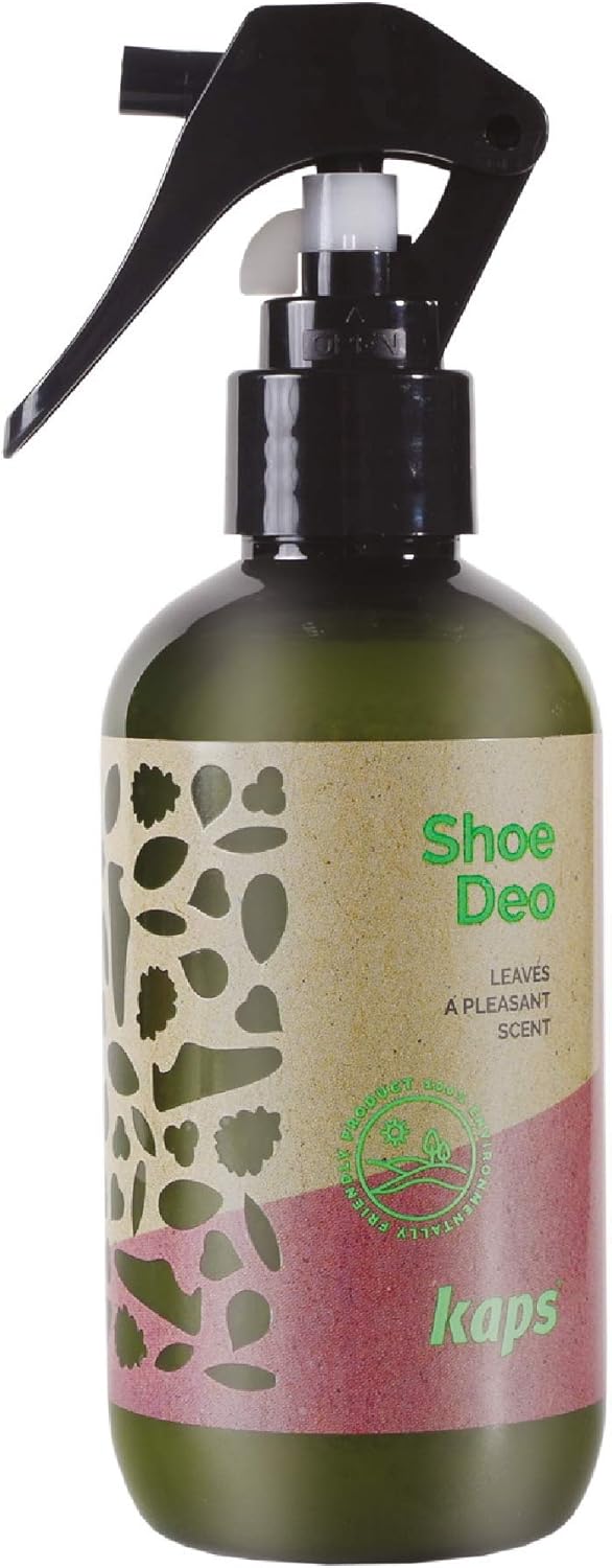 Kaps EcoFriendly Shoe Deodorant Odour Eliminator Spray for Sneakers Trainers Shoes PlantBased and Biodegradable 200ml Fresh Shoe Deodorizer Spray From Made in Europe - Image 1