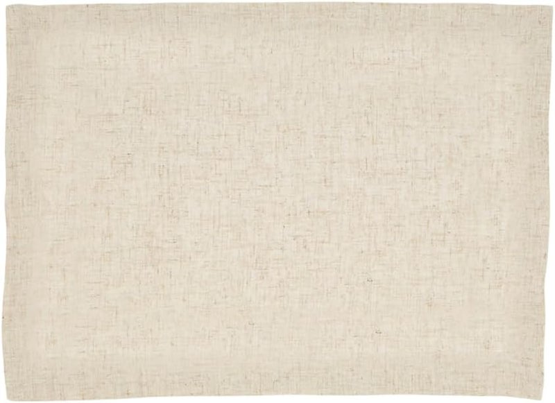 Fennco Styles Fennco Styles Classic Everyday Design Solid Color CottoN Blend Placemats 14W X 19L Set of 4  Beige Table Mats for Home Dcor Dining Table Banquet Family Gatherings and Special Occasions  - Image 2