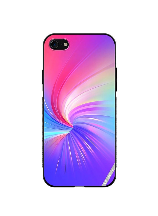 VR CREATIVE Protective Case Cover For Apple iPhone SE (2022) Layers Design Multicolour - Image 1